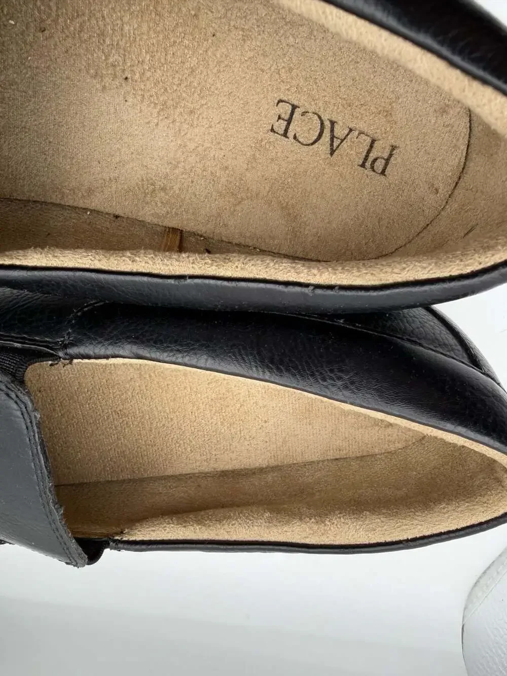 Boys Black Leather Loafers Size 6 Slip On Casual Dress Shoes